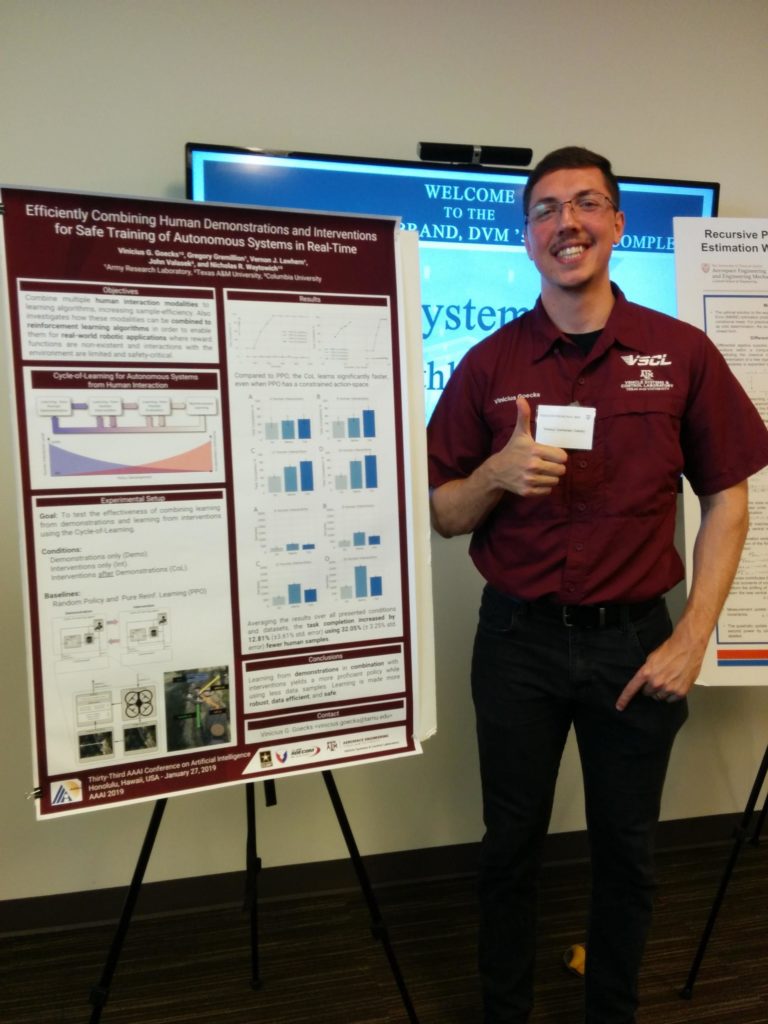 Dr. Goeks presents poster at A&M Research Symposium