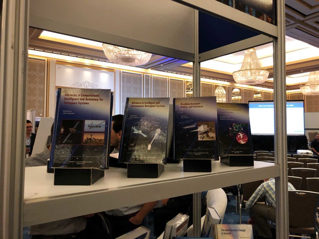 Showcase of Dr. Valasek's books at AVIATION 2019